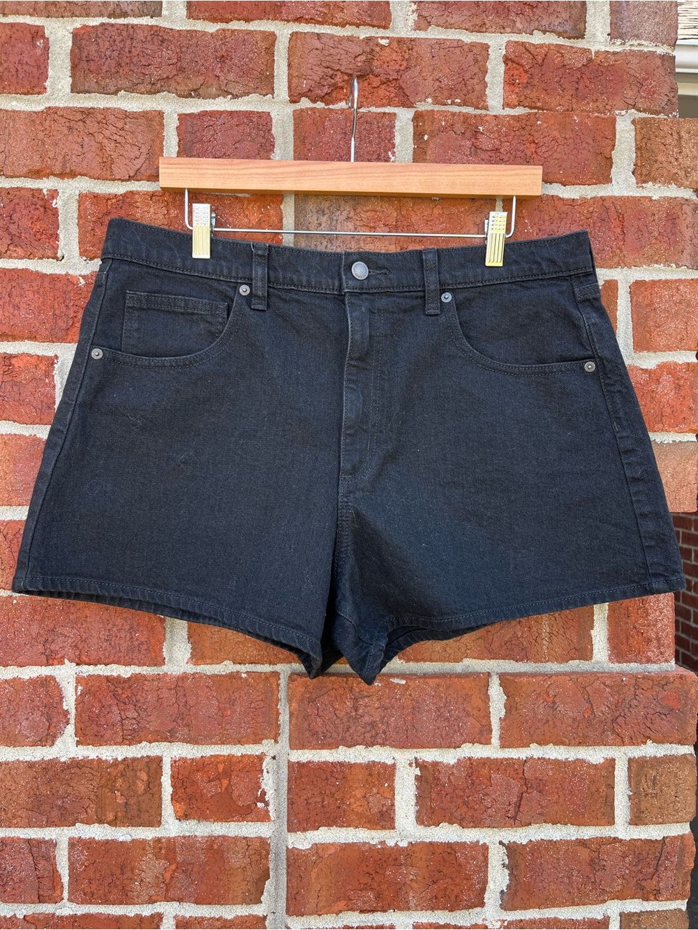 Universal Thread Black Denim High-Rise Shorts